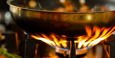 pot on a stove