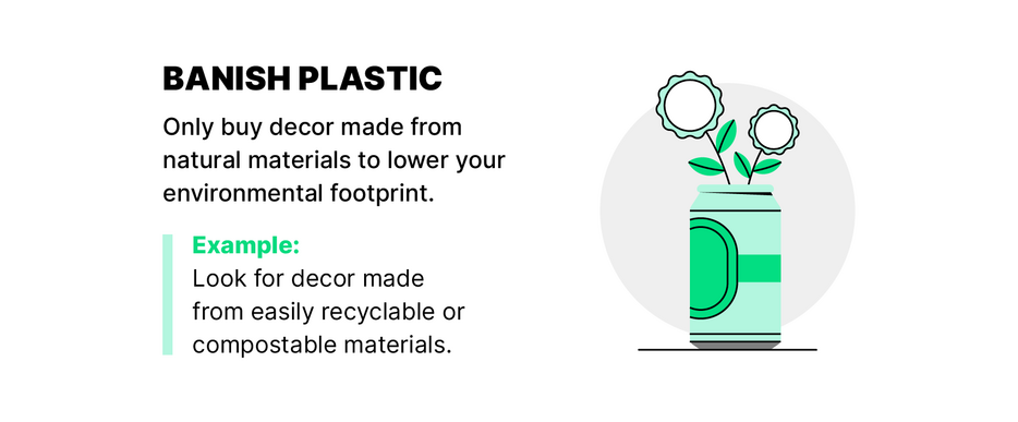 Illustration of flowers sitting in a vase made out of an old soda can