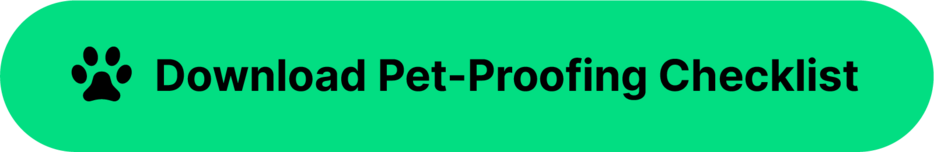 Green and black download button with a dog paw illustration